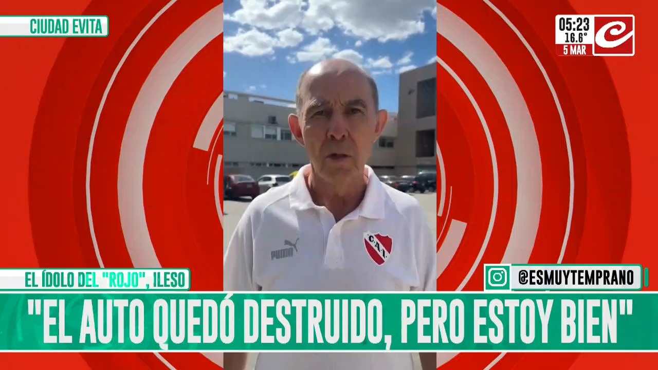 Ricardo Bochini sufrió un terrible accidente y asustó a todos