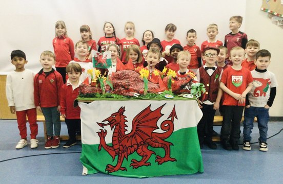 Pembrokeshire pupils celebrate St David's Day in their Welsh attire