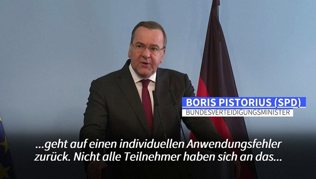 Pistorius: Abhöraktion durch individuellen Fehler ermöglicht