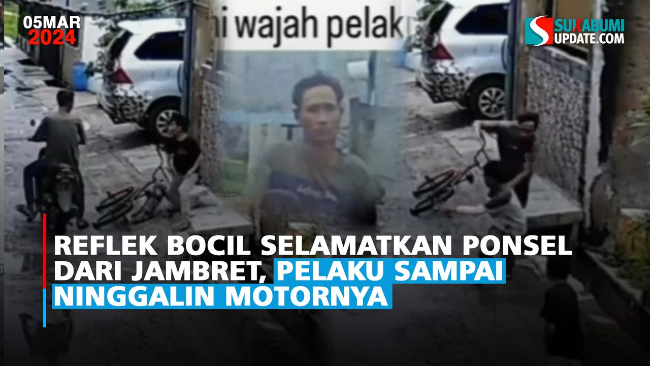 Reflek Bocil Selamatkan Ponsel dari Jambret, Pelaku Sampai ninggalin motornya