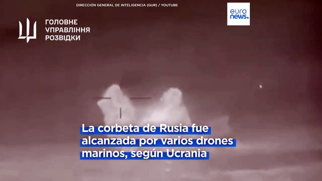 Ucrania anuncia la destrucción de otro buque de guerra de Rusia en el mar Negro