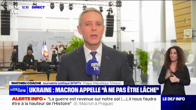 Guerre en Ukraine: Emmanuel Macron appelle les alliés de l'Ukraine à ne pas être lâches