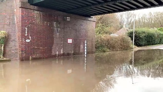 Flooding in Westcourt Drive, Bexhill, East Sussex, on March 5 2024