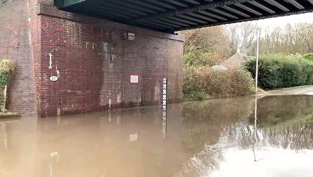 Flooding in Westcourt Drive, Bexhill, East Sussex, on March 5 2024