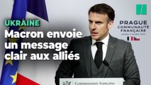 Depuis Prague, Macron demande aux alliés de l'Ukraine de 