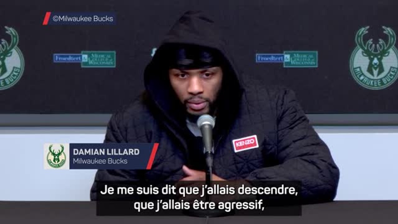 Bucks - Lillard : "Je savais que je devais contrôler plus le jeu"
