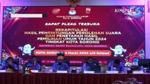 Pleno Rekapitulasi Surat Suara KPU Kota Sorong Terpantau Kondusif