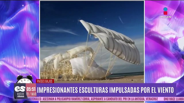 Impresionantes esculturas impulsadas por el viento