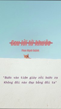 Sau Lời Từ Khước - Phan Mạnh Quỳnh | Chẳng xuất phát chung môt chuyến ga đời