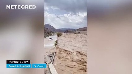 Terrible floods in Wadi al-Jizzi, Oman.
