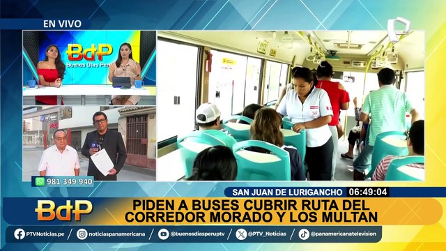Línea 50 recibe multa por cubrir ruta del Corredor Morado: intervienen 6 unidades