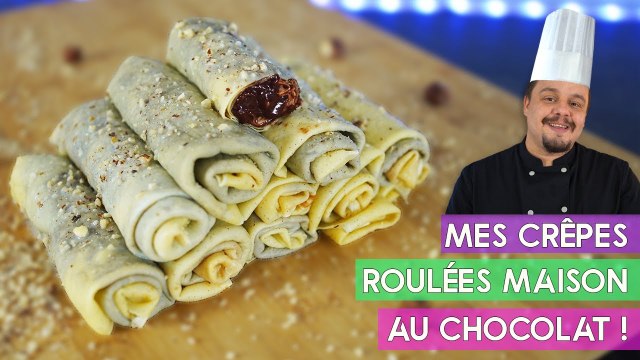 Recette de CRÊPES ROULÉES facile et rapide au CHOCOLAT ! (1)