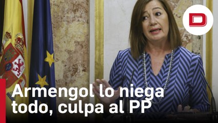 Armengol lo niega todo, culpa al PP y evita dar el nombre de su enlace en Transportes