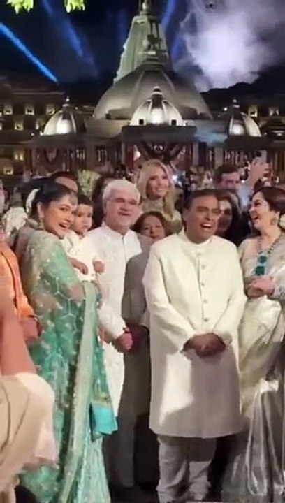Mukesh Ambani & Nita Ambani get EMOTIONAL during Radhika's entry at Anant Ambani's pre-wedding bash