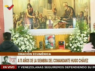 下载视频: Celebran oración ecuménica en honor al comandante Hugo Chávez en el Hospital Militar de Caracas