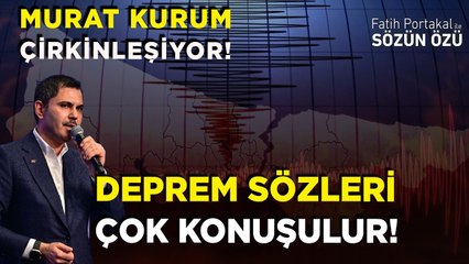 MURAT KURUM GİTTİKÇE ÇİRKİNLEŞİYOR! DEPREM SÖZLERİ ÇOK KONUŞULUR!