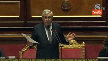 Tajani al Senato parla della missione Aspides e si interrompe: Se non interessa quello che dico...