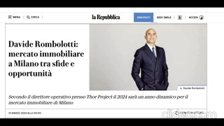 Davide Rombolotti - Edizione La Repubblica di Milano