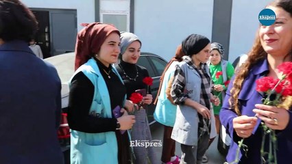 DEM Parti adayları, kadın işçilerin 8 Mart’ını kutladı