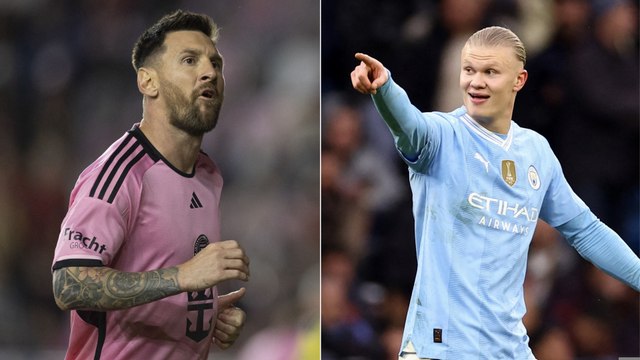 Does Messi need to retire for Haaland to win awards Erling Haaland hailed Ballon d'Or rival Lionel Messi as the best to ever play football.mp4