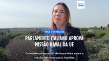 Parlamento italiano aprova missão naval da UE no Mar Vermelho
