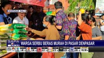 2 Ton Beras Murah di Pasar Badung Denpasar Ludes Diserbu Warga