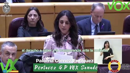 Paloma Gómez Enríquez interviene en Pleno del Senado. 05.03.2024