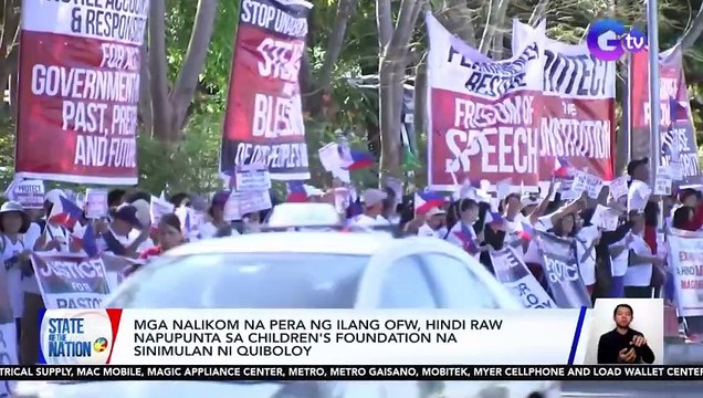 STATE OF THE NATION PARTS 1 & 2: Pastor Quiboloy, ipina-aaresto; Paalam at salamat, Jaclyn Jose;atbp