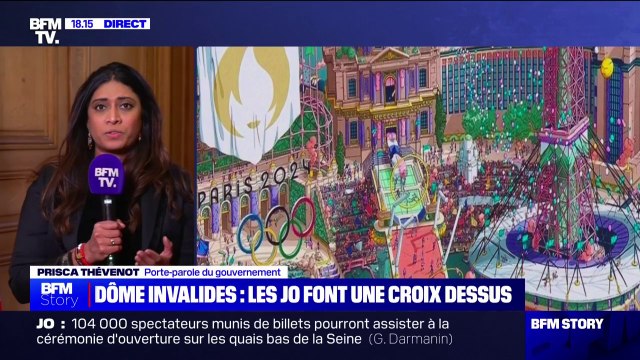 Affiche des JO: Ce n'est qu'un dessin, ce n'est pas une copie conforme de la réalité , affirme Prisca Thévenot, porte-parole du gouvernement