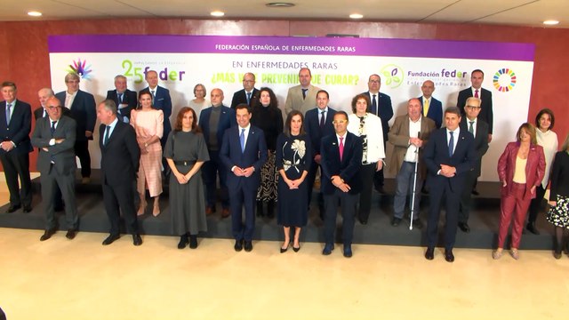 La Reina pide acceso en equidad a tratamientos de enfermedades raras y subraya labor de Feder
