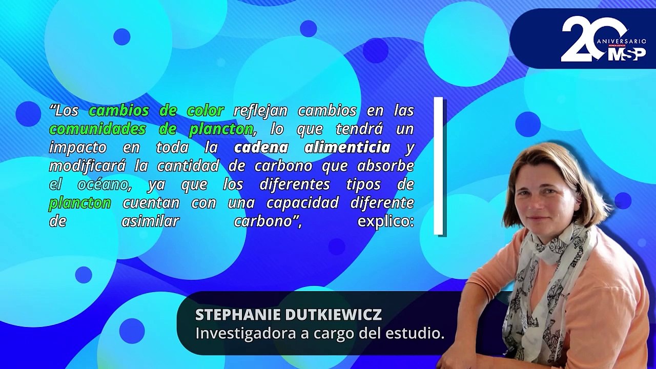 Cambio climático cambia el color de los océanos de azul a verde - #EspecialMSP