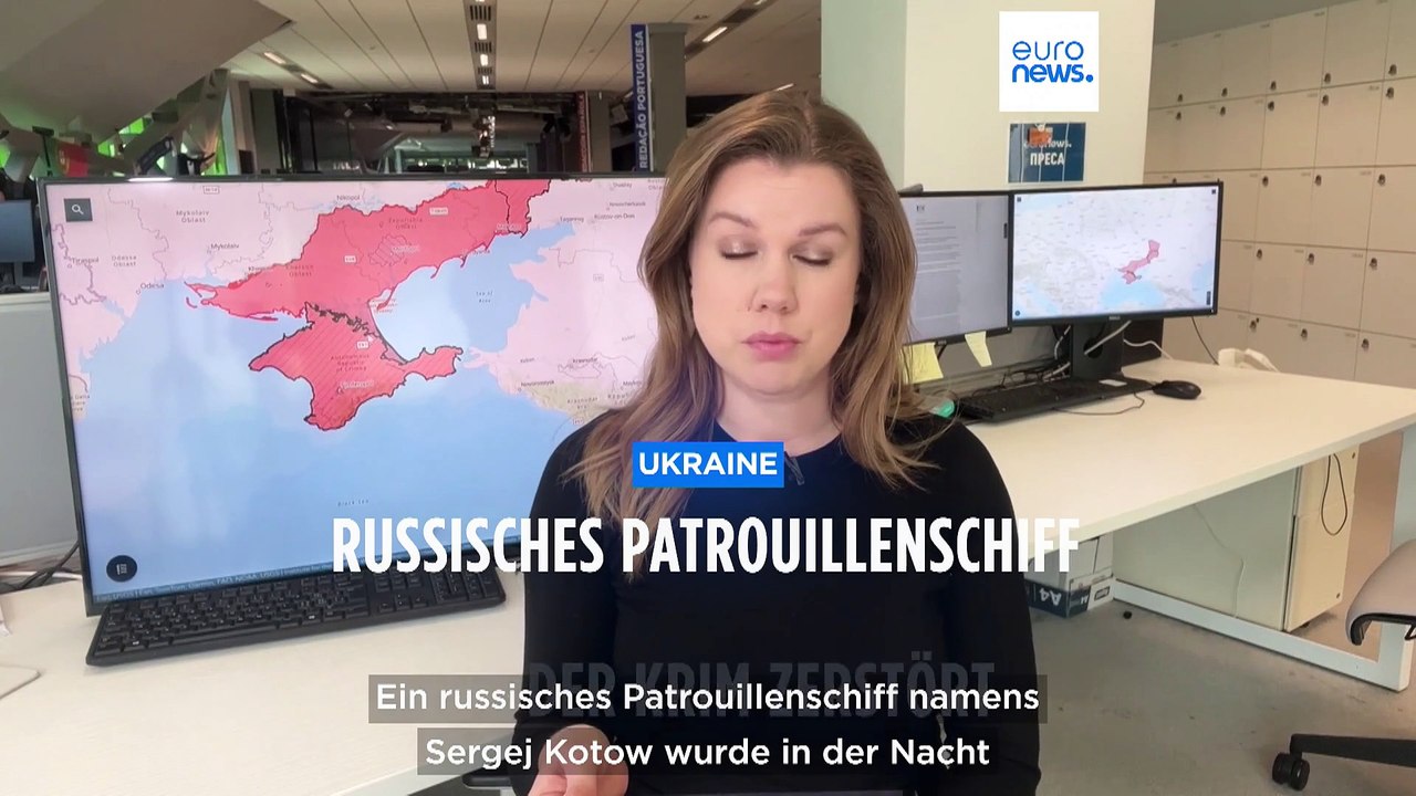 Erneut russisches Kriegsschiff nach ukrainischem Angriff gesunken