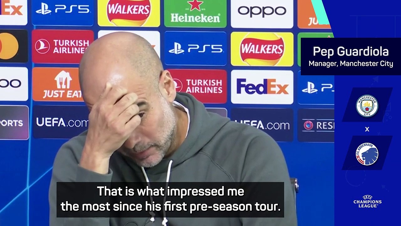 Haaland's character impresses me the most - Guardiola