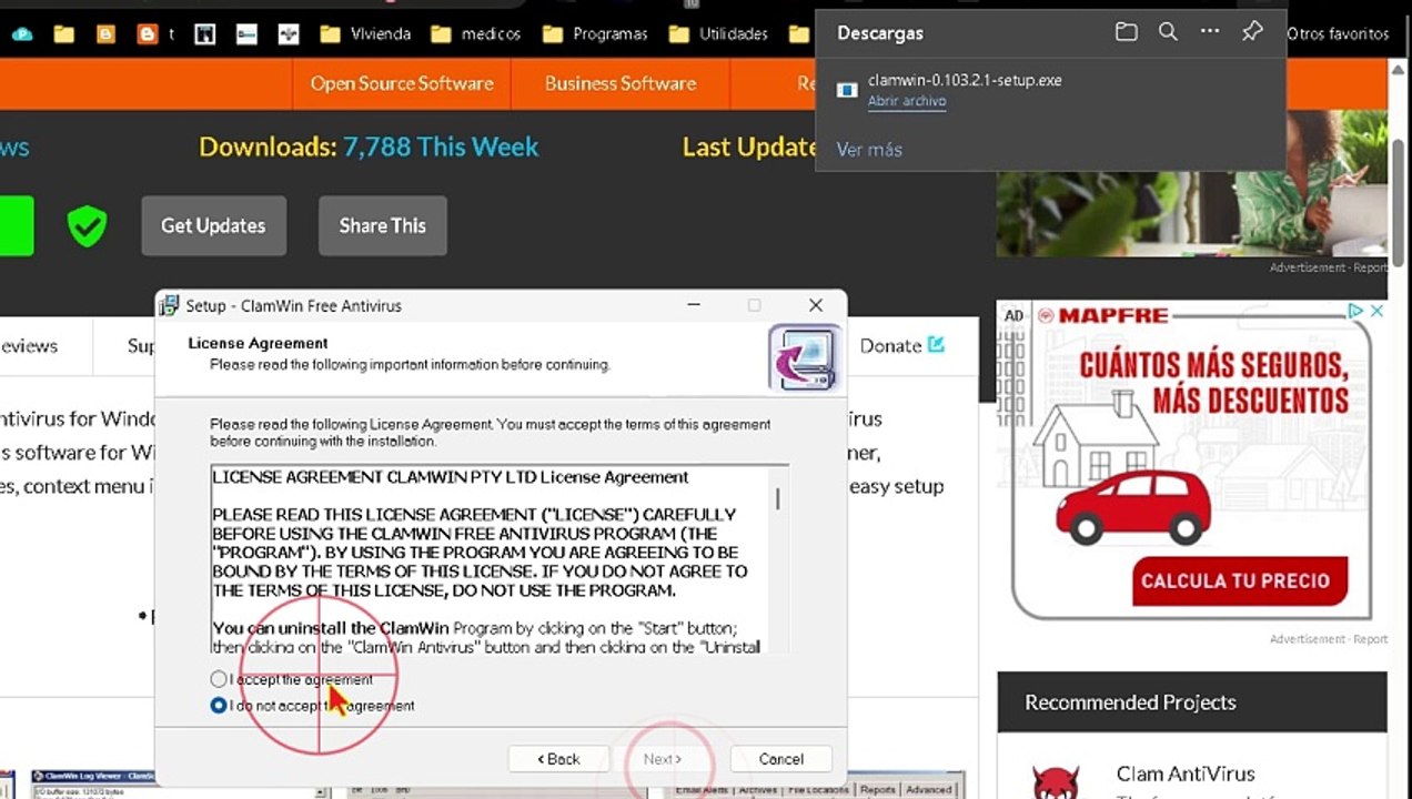 Este mejor antivirus de código abierto para escanear manualmente carpetas