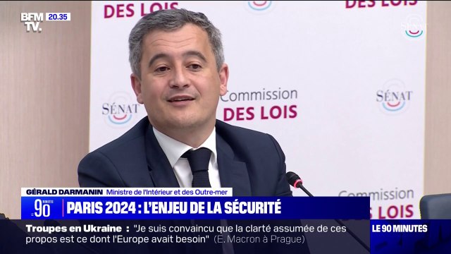 Cérémonie d'ouverture des JO: la sécurisation des quais de la Seine représentera quatre stades de France à gérer en ordre public et en flux , selon Gérald Darmanin