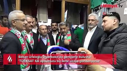 Bakan Uraloğlu Diyarbakır'da gençlerle buluştu! 'TÜRKSAT 6A uydumuzu bu sene uzaya gönderiyoruz'