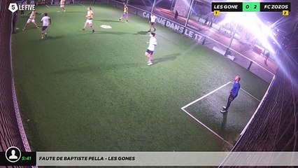 Faute de Baptiste Pella - LES GONES