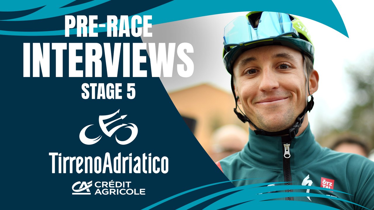 Tirreno Adriatico 2024 Stage 5 the interviews Video Dailymotion