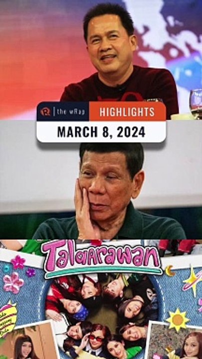 Rappler's highlights: Apollo Quiboloy & FBI, Rodrigo Duterte, BINI | The wRap | March 8, 2024