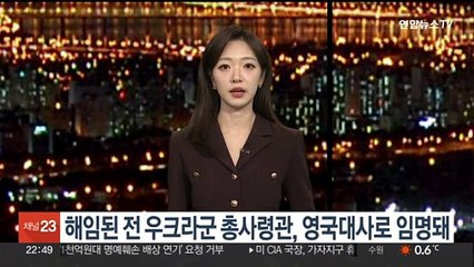 해임된 전 우크라군 총사령관, 영국대사로 임명돼