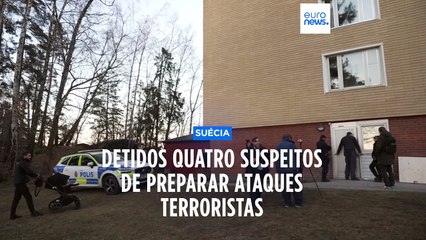 Quatro suspeitos de terrorismo detidos na Suécia