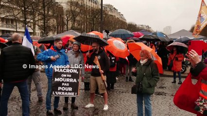 Non à la guerre. Macron on ne mourra pas pour l'Ukraine. Paris/France - 02 Mars 2024