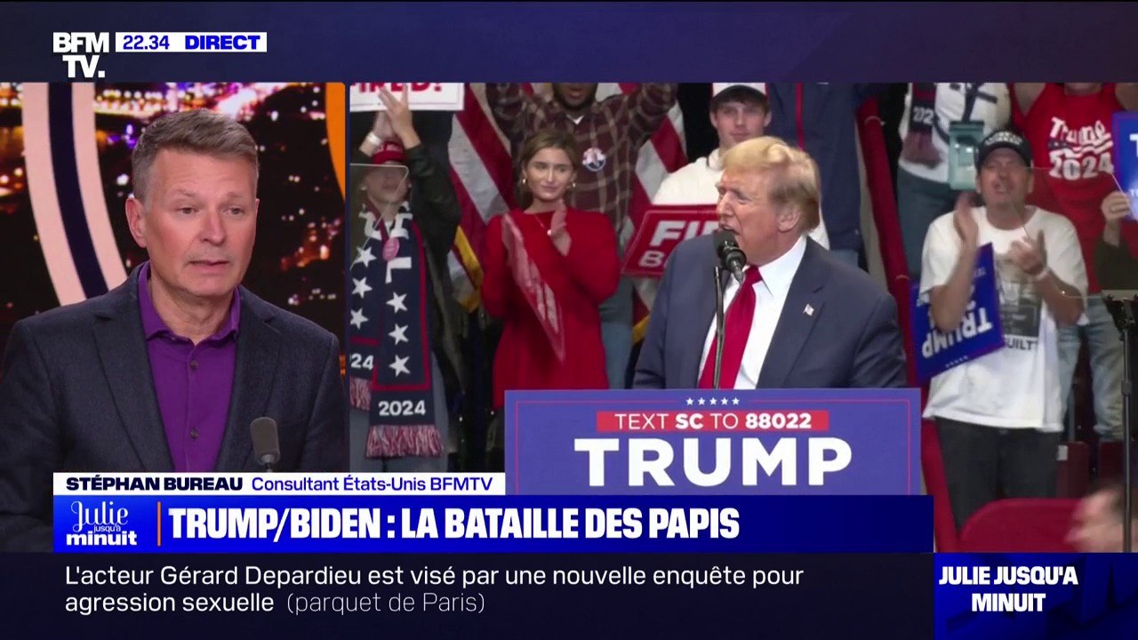 Primaires américaines: "Il y a une corrélation directe à faire entre les troubles de Donald Trump devant les tribunaux et son succès électoral", pour Stéphan Bureau (consultant États-Unis BFMTV)