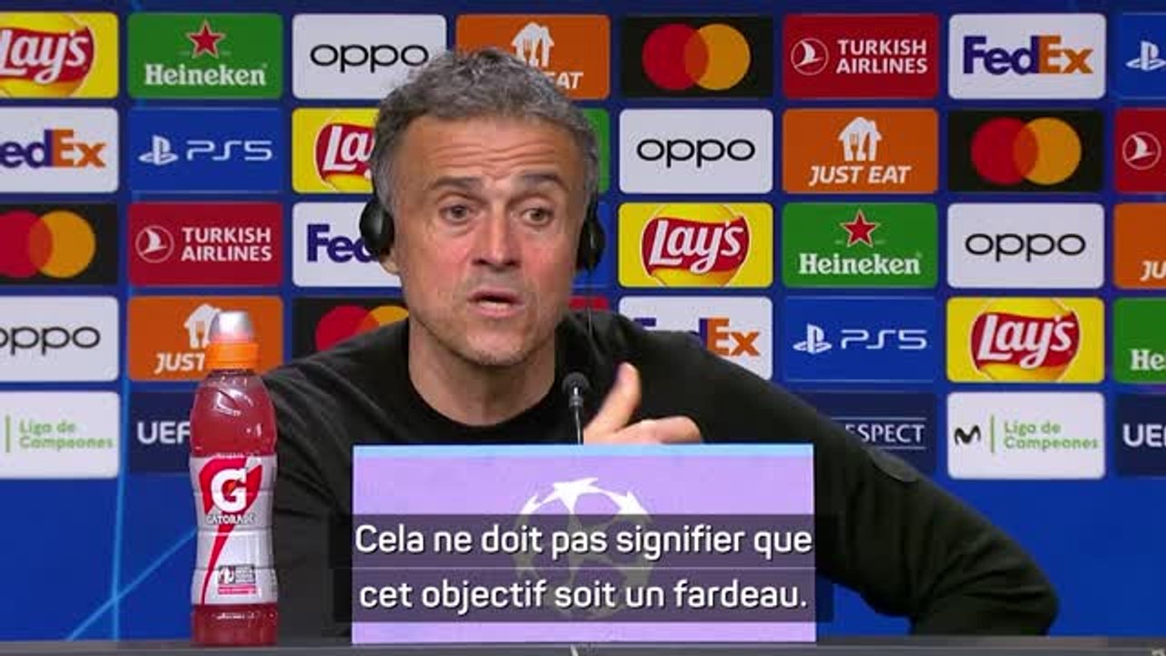 PSG - Luis Enrique : "Vouloir gagner la Ligue des champions ne doit pas être un fardeau”