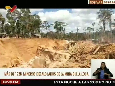 Bolívar | FANB inicia el desmantelamiento de campamentos en la mina ilegal Bulla Loca