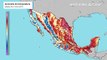 Anomalía de temperaturas en grados Celsius: periodo caluroso en México