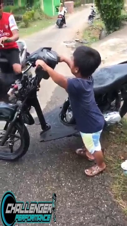 Riding my new motorcycle