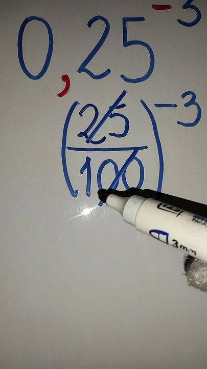 Potencia negativa de una número decimal/Ejercicio 1
