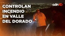 Controlan incendio en Valle Dorado en Tlalnepantla de Baz, Estado de México
