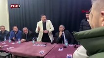 YRP adayı Davut Güloğlu mikrofonu fırlattı, vatandaşla tartıştı